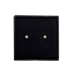 3MM Cubic Zirconia Bezel 24K Pure Gold Plated Ear Studs | Hypoallergenic | Ideal for everyday wear