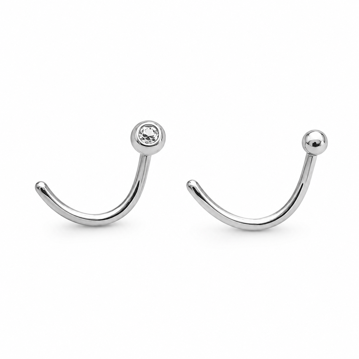 Body Jewellery Nose Screw 20G 1Mm Stainless Steel Nose Stud