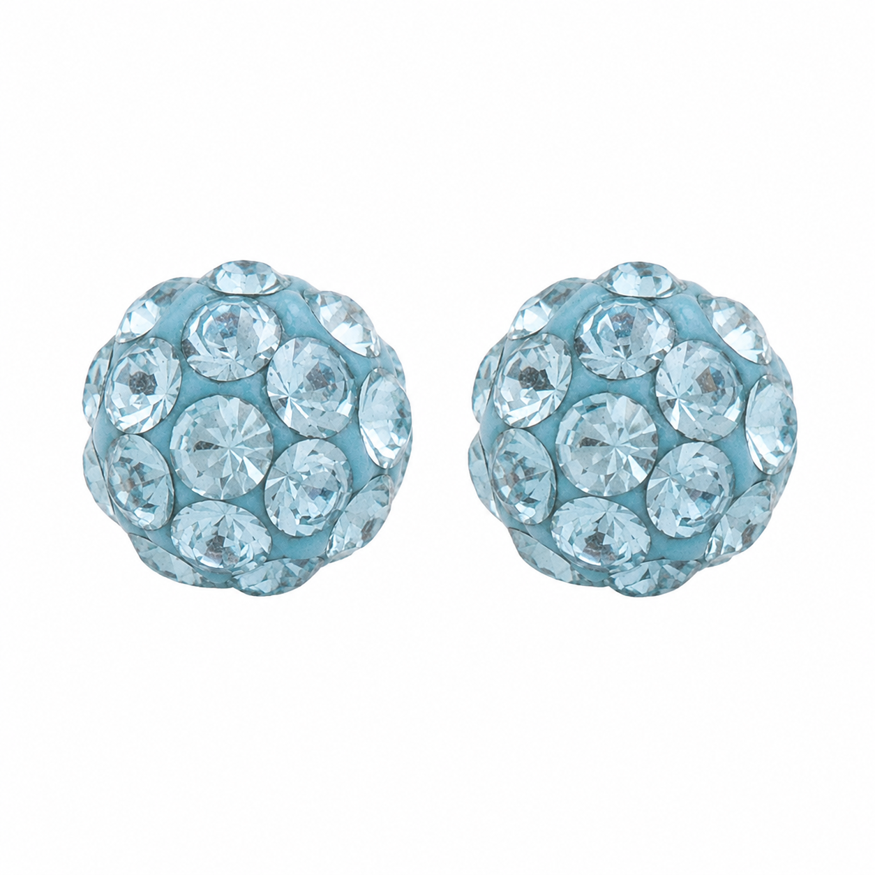 4.5MM Fireball Aquamarine Allergy Free Stainless Steel Ear Studs | Ideal for everyday wear