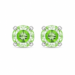 5MM Cubic Zirconia Neon Green Allergy Free Stainless Steel Ear Studs | Ideal for everyday wear