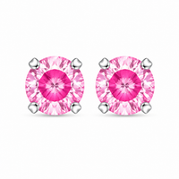 5MM Cubic Zirconia Neon Hot Pink Allergy Free Stainless Steel Ear Studs | Ideal for everyday wear