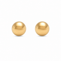4MM Ball 24K Pure Gold Plated Ear Studs | Ideal for everyday wear