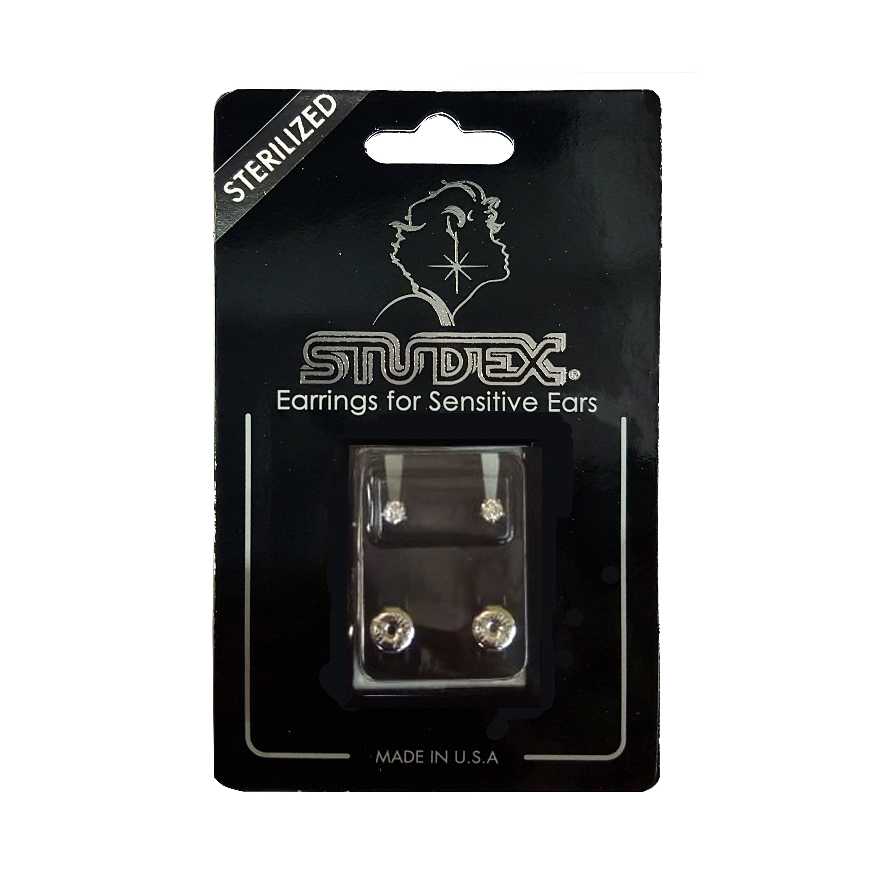 4MM Cubic Zirconia Allergy Free Stainless Steel Ear Studs | MADE IN USA | Ideal for everyday wear