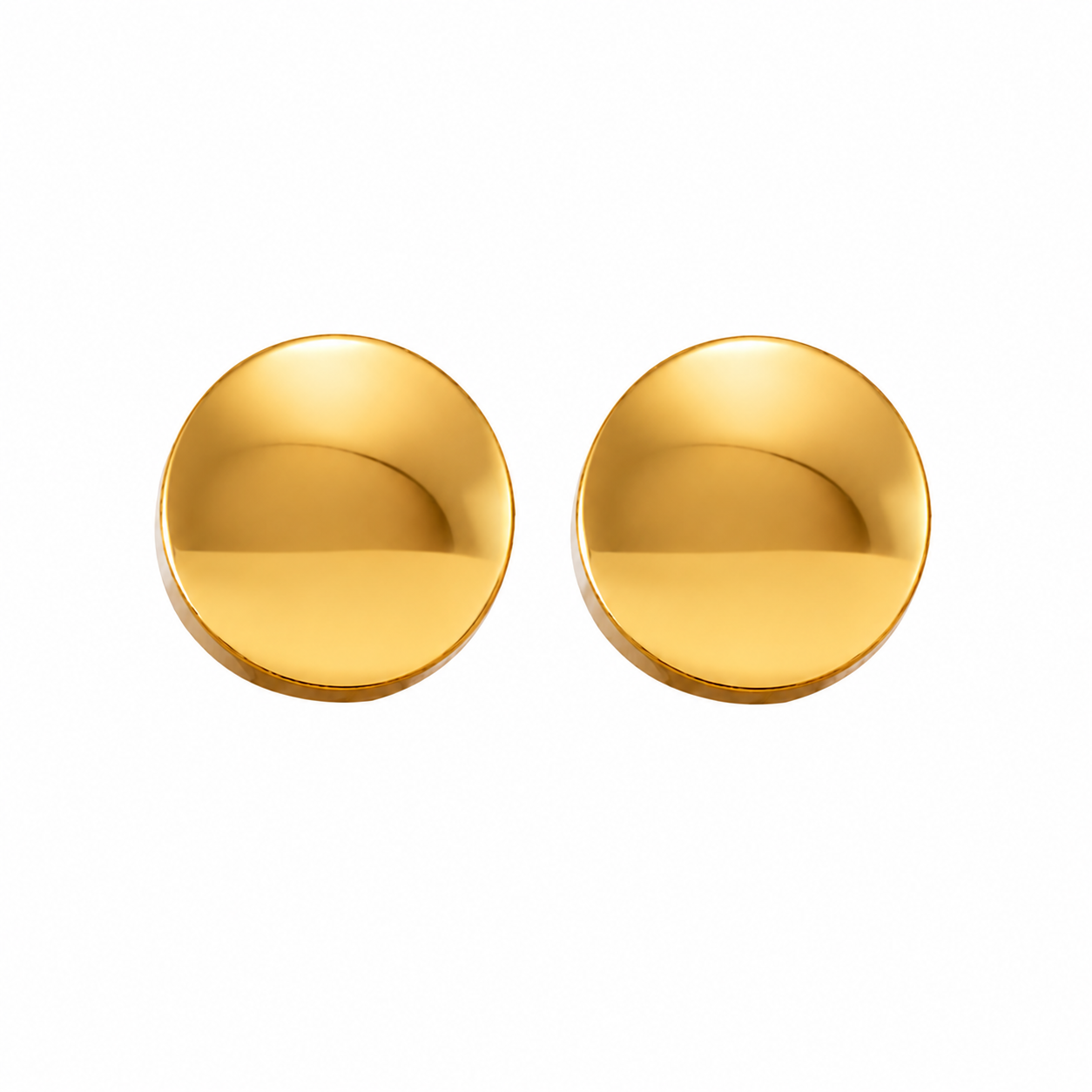2MM Traditional Ball 24K Pure Gold Plated Ear Studs | MADE IN USA | Ideal for everyday wear