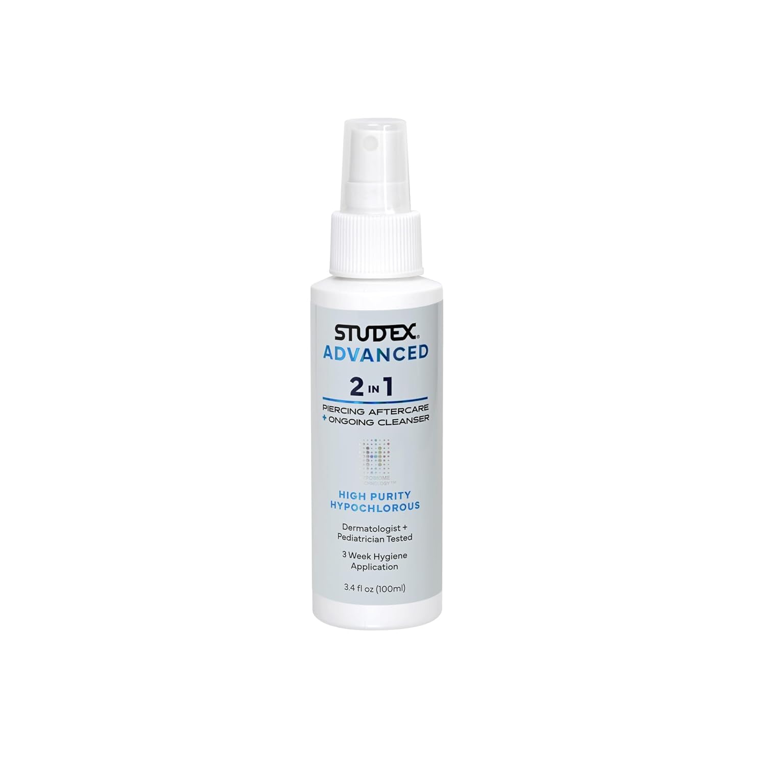 STUDEX Advanced Piercing Aftercare & Cleanser 3.4 FL OZ | 100 ml