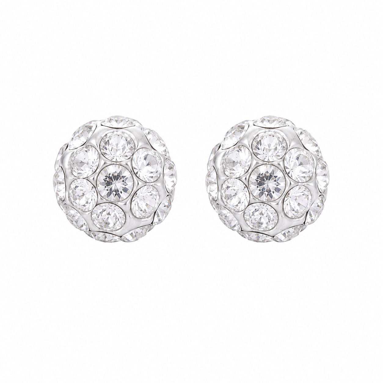 6MM Fireball Ð Crystal Allergy free Stainless Steel Ear Studs | MADE IN USA | Ideal for everyday wear