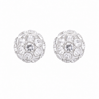 6MM Fireball Ð Crystal Allergy free Stainless Steel Ear Studs | MADE IN USA | Ideal for everyday wear