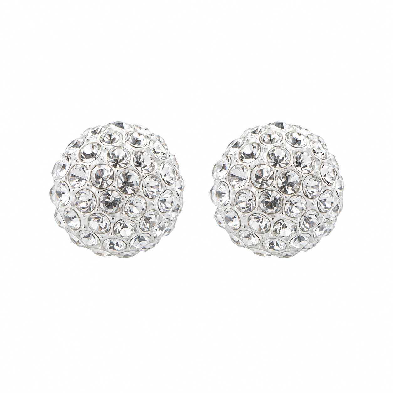 8MM Fireball Ð Crystal Allergy free Stainless Steel Ear Studs | MADE IN USA | Ideal for everyday wear
