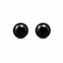 5MM Novelty Neon Black Allergy free Stainless Steel Ear Studs | MADE IN USA | Ideal for everyday wear