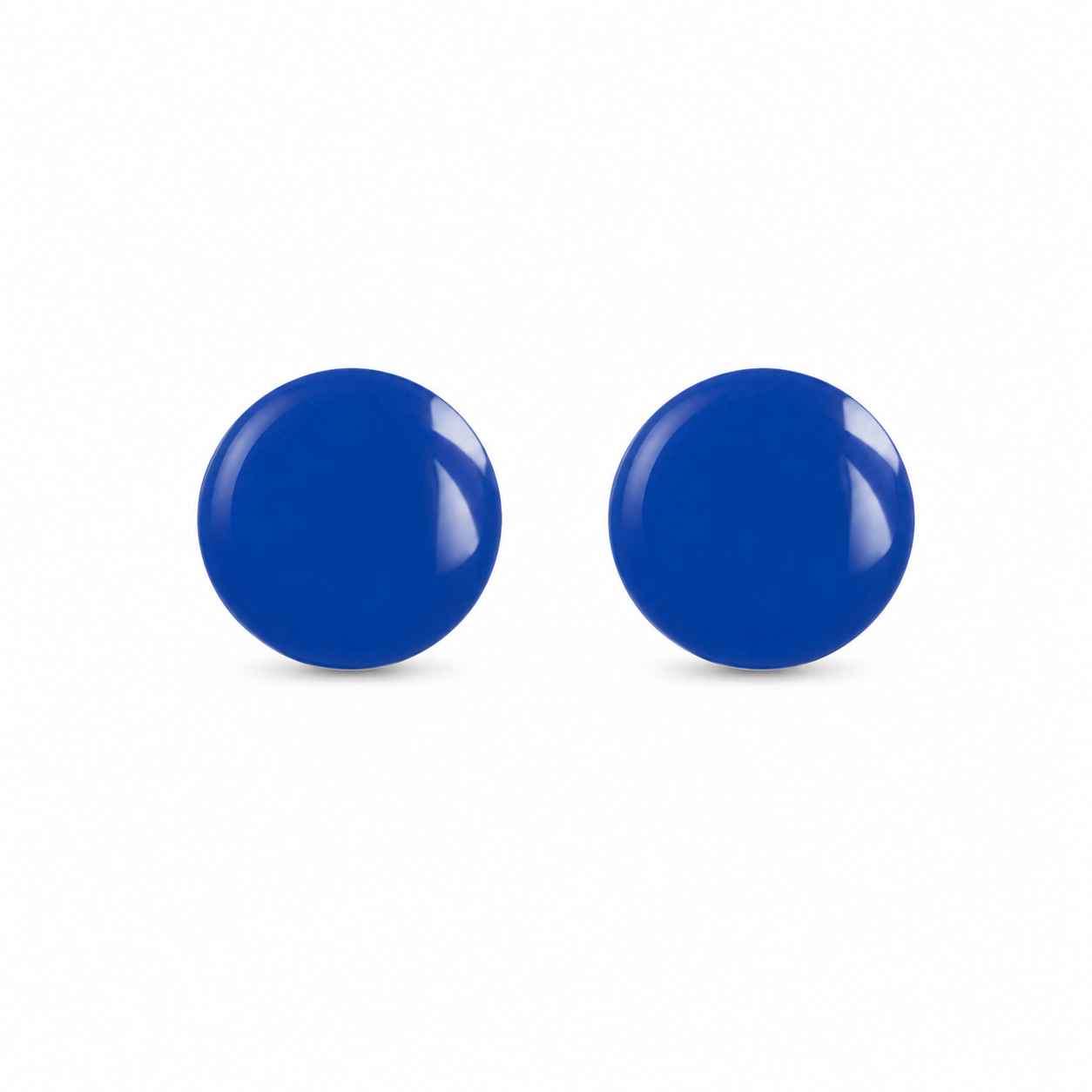 5MM Novelty Neon Blue Allergy free Stainless Steel Ear Studs | MADE IN USA | Ideal for everyday wear