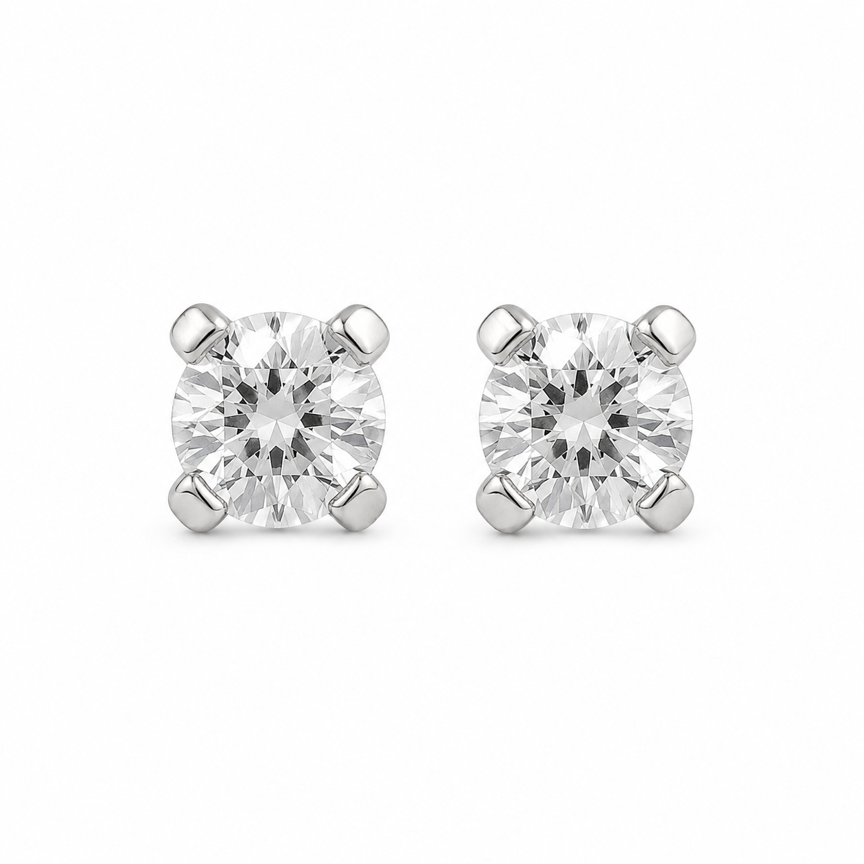 3MM Cubic Zirconia Allergy free Stainless Steel Ear Studs For Kids
