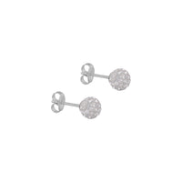 6MM Fireball Ð Crystal Allergy free Stainless Steel Ear Studs | MADE IN USA | Ideal for everyday wear