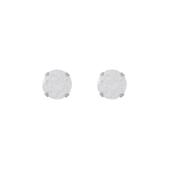 8MM Cubic Zirconia Allergy free Stainless Steel Ear Studs | MADE IN USA | Ideal for everyday wear