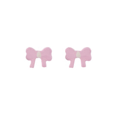 Pink Bow Allergy free Stainless Steel Ear Studs For Kids | Ideal for everyday wear