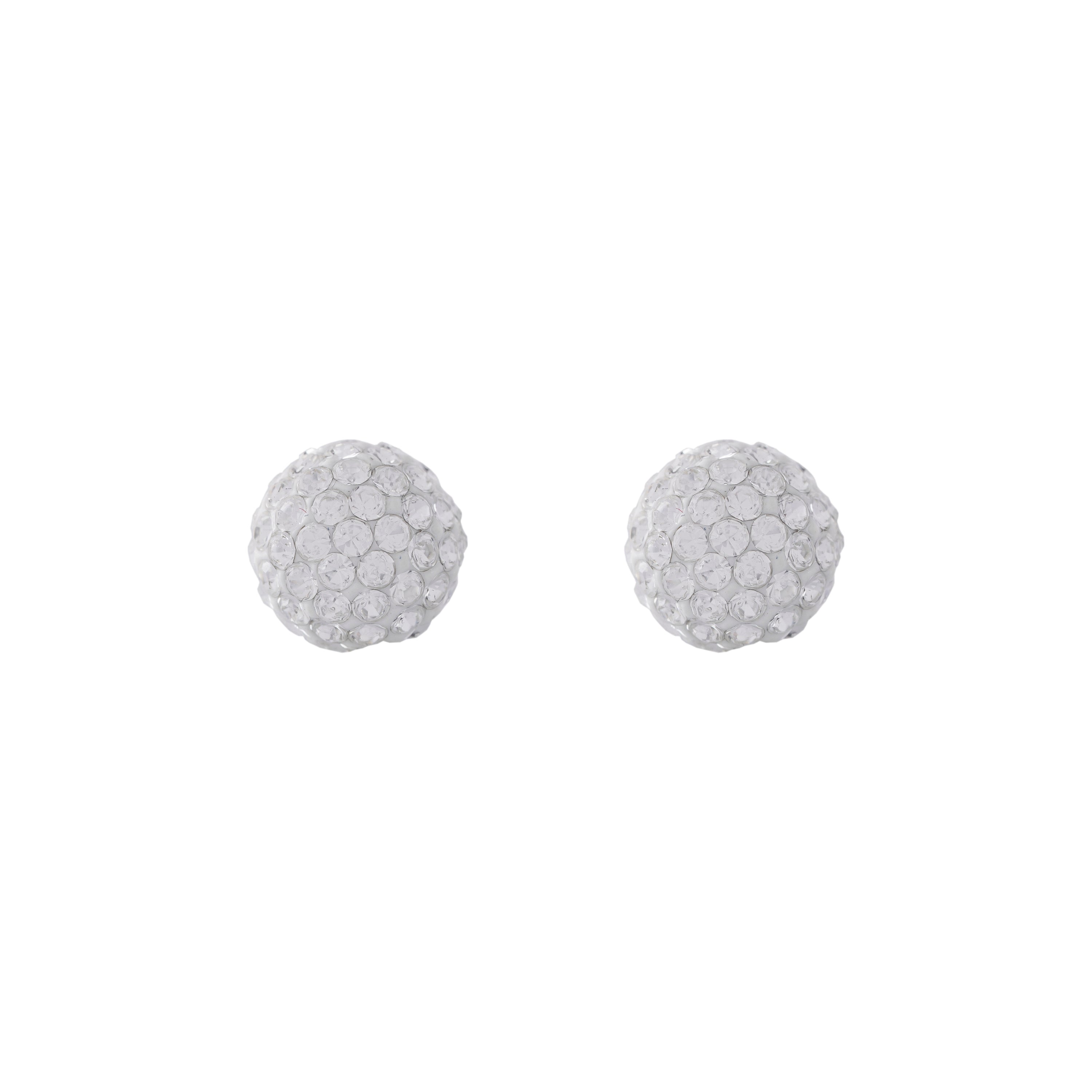8MM Fireball Ð Crystal Allergy free Stainless Steel Ear Studs | MADE IN USA | Ideal for everyday wear