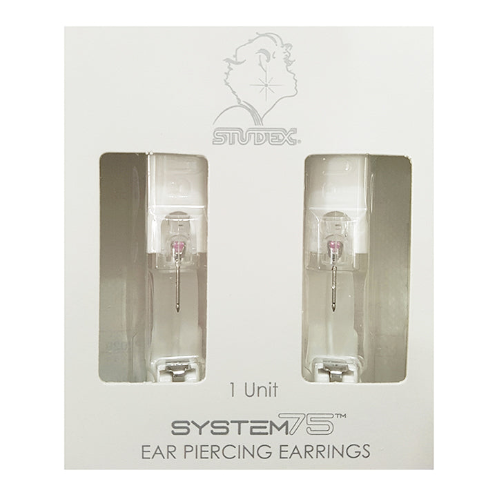 3MM Pink Cubic Zirconia Allergy Free Stainless Steel Piercing Ear Stud