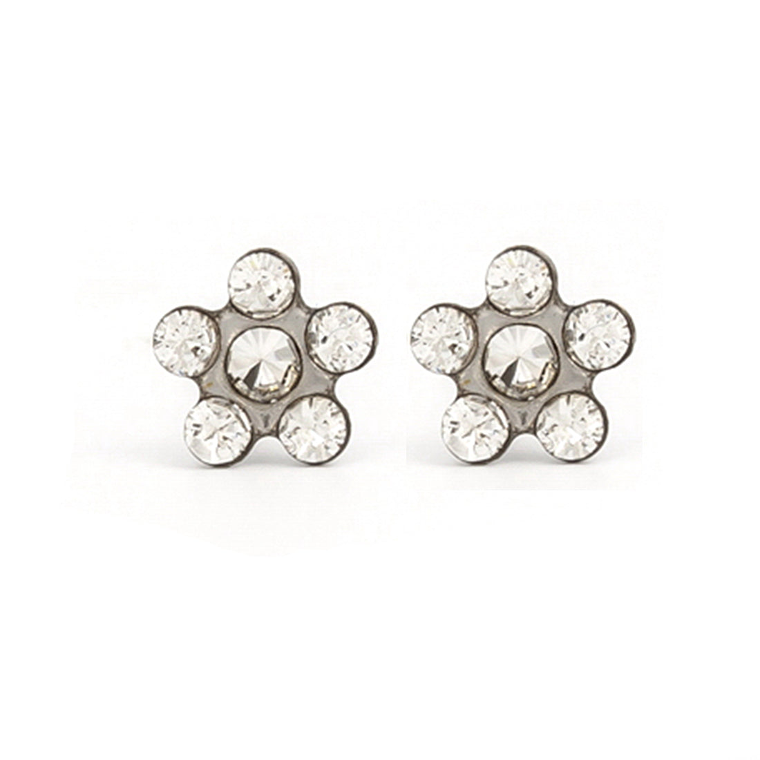 Daisy April Crystal Allergy Free Stainless Steel Piercing Ear Stud
