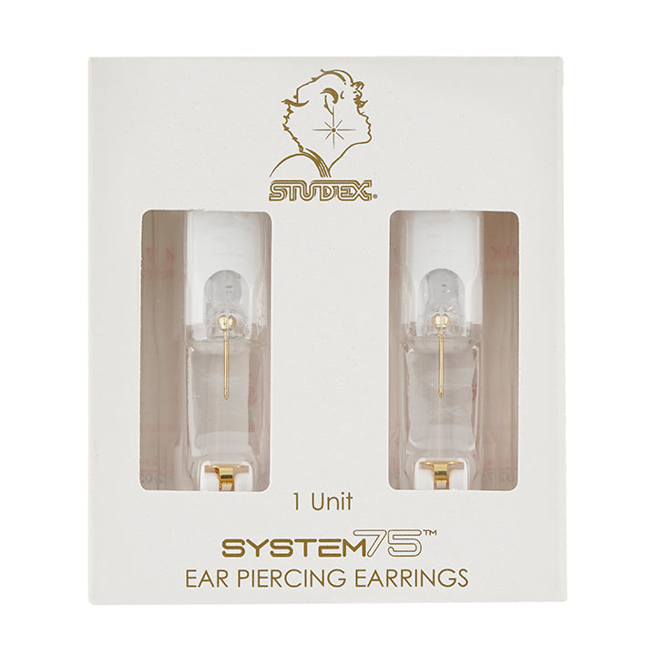3MM Ball 18K Gold Piercing Ear Stud For Baby