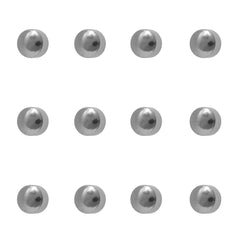4MM Traditional Ball Allergy-free Stainless Steel Piercing Ear Stud (12 Pair)