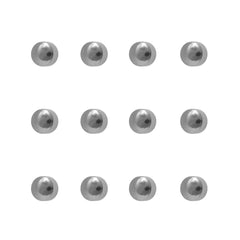 2MM Traditional Ball Allergy-free Stainless Steel Piercing Ear Stud (12 Pair)