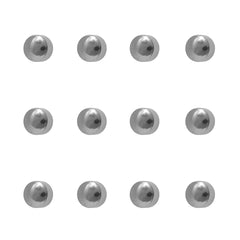 3MM Traditional Ball Allergy-free Stainless Steel Piercing Ear Stud (12 Pair)