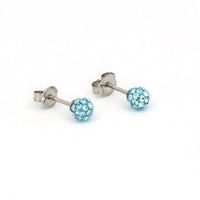 4.5MM Fireball Aquamarine Allergy Free Stainless Steel Ear Studs | Ideal for everyday wear