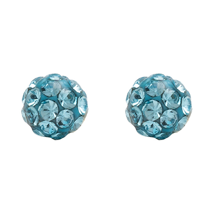 4.5MM Fireball Aquamarine Allergy Free Stainless Steel Ear Studs | Ideal for everyday wear