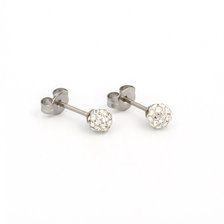 4.5MM Fireball Crystal Allergy Free Stainless Steel Ear Studs | Ideal for everyday wear