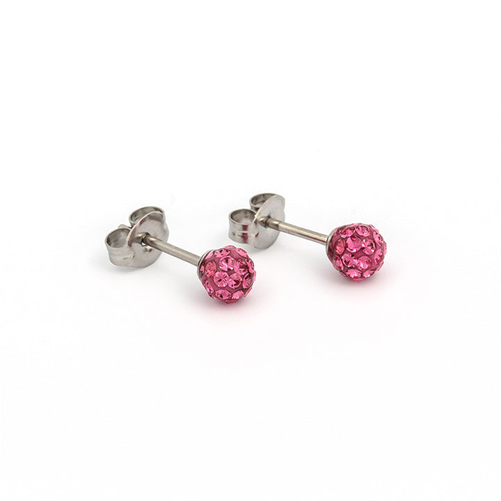 4.5MM Fireball Rose Allergy Free Stainless Steel Ear Studs | Ideal for everyday wear