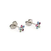 Daisy Rainbow Allergy Free Stainless Steel Ear Studs | Ideal for everyday wear