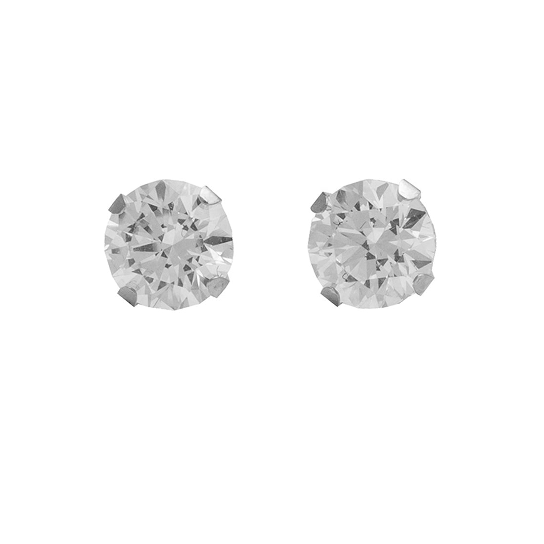 5MM Cubic Zirconia Allergy Free Stainless Steel Ear Studs | Ideal for everyday wear