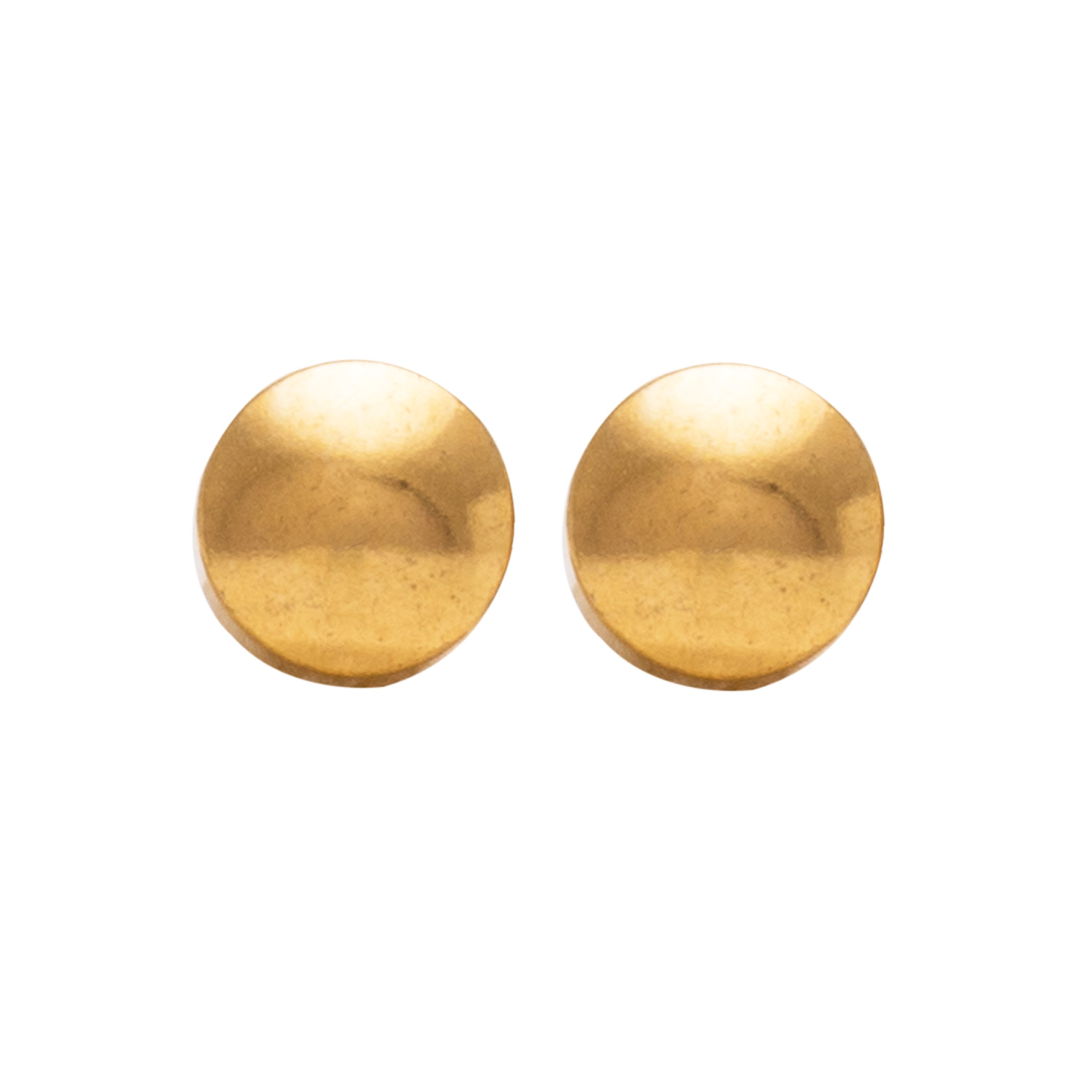 2MM Traditional Ball 24K Pure Gold Plated Ear Studs | MADE IN USA | Ideal for everyday wear